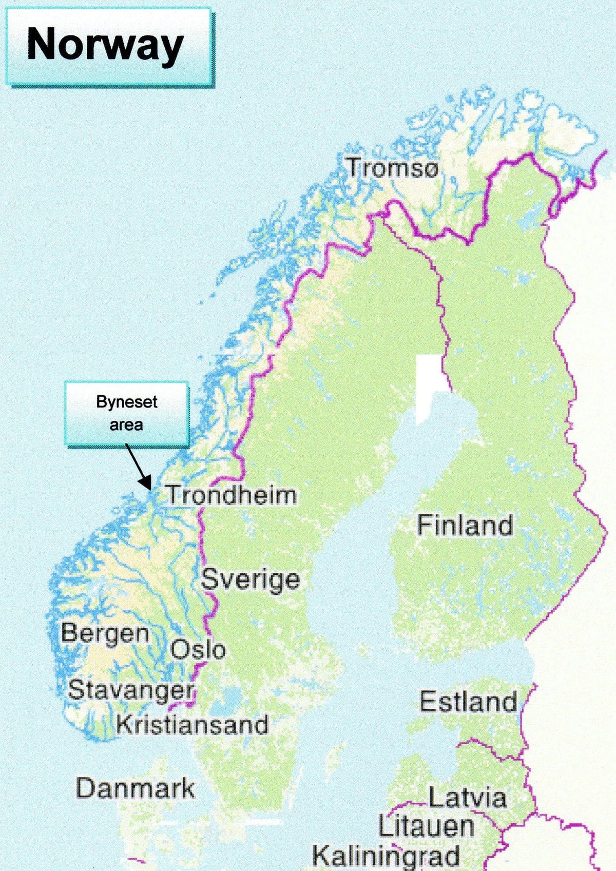 რუკა trondheim ნორვეგია