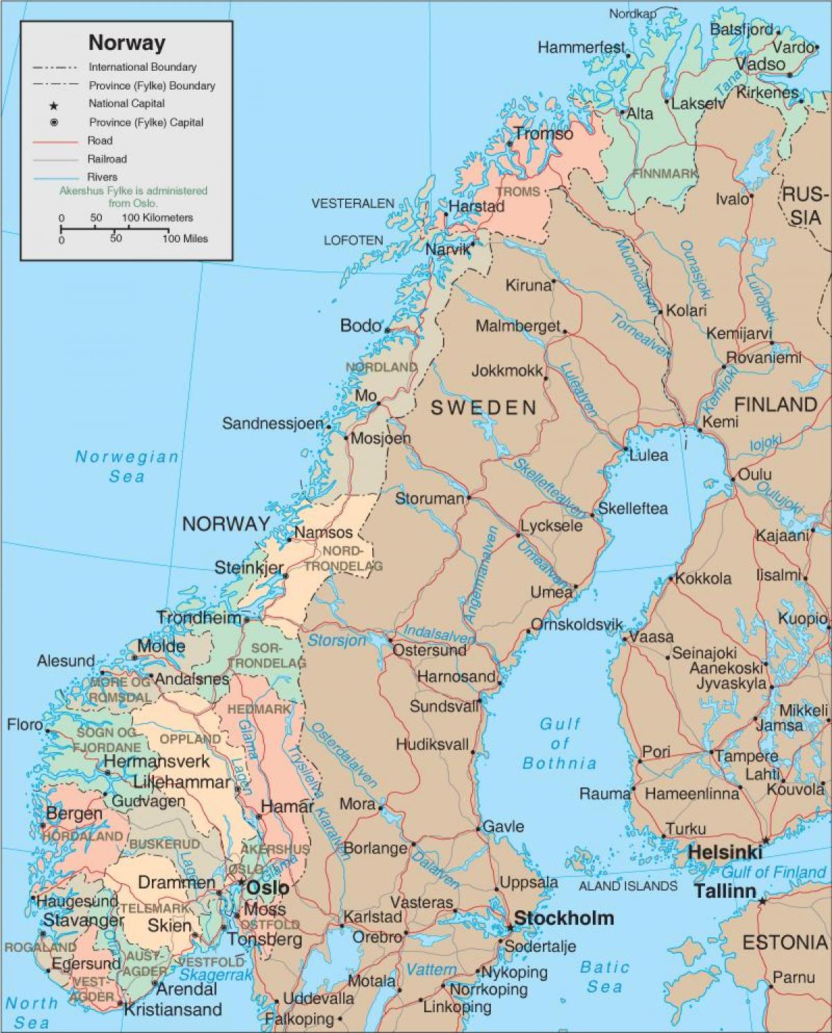 რუკა ნორვეგია