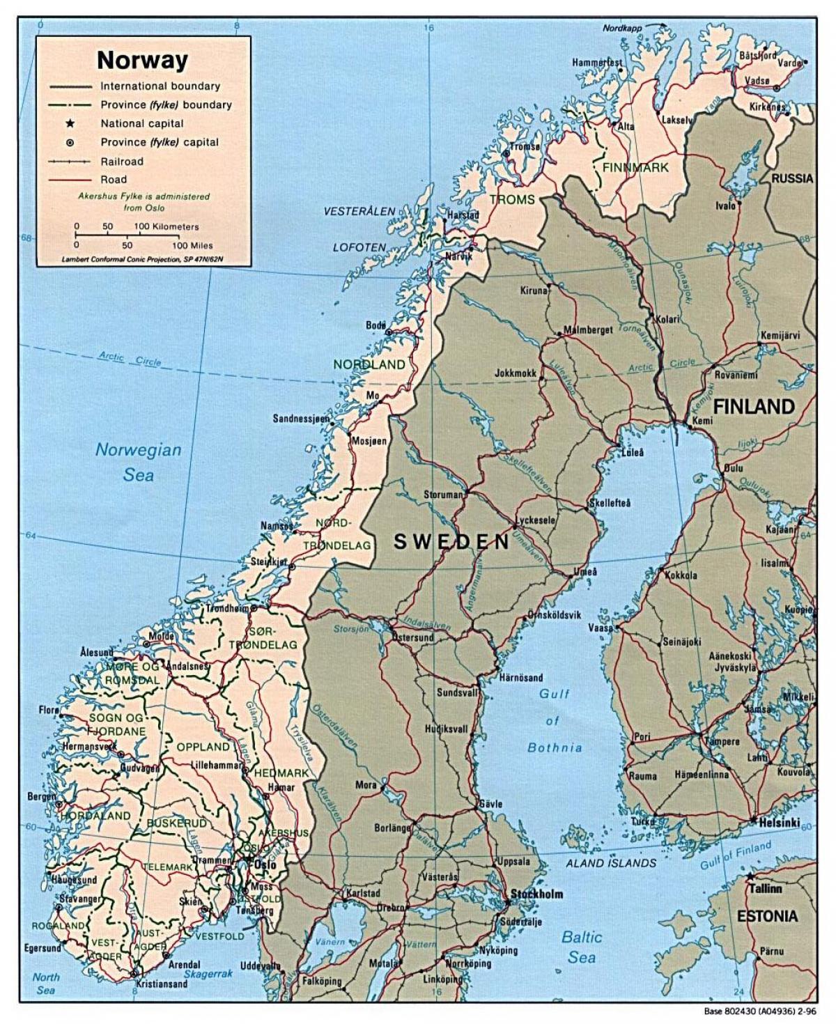 მართვის რუკა ნორვეგია