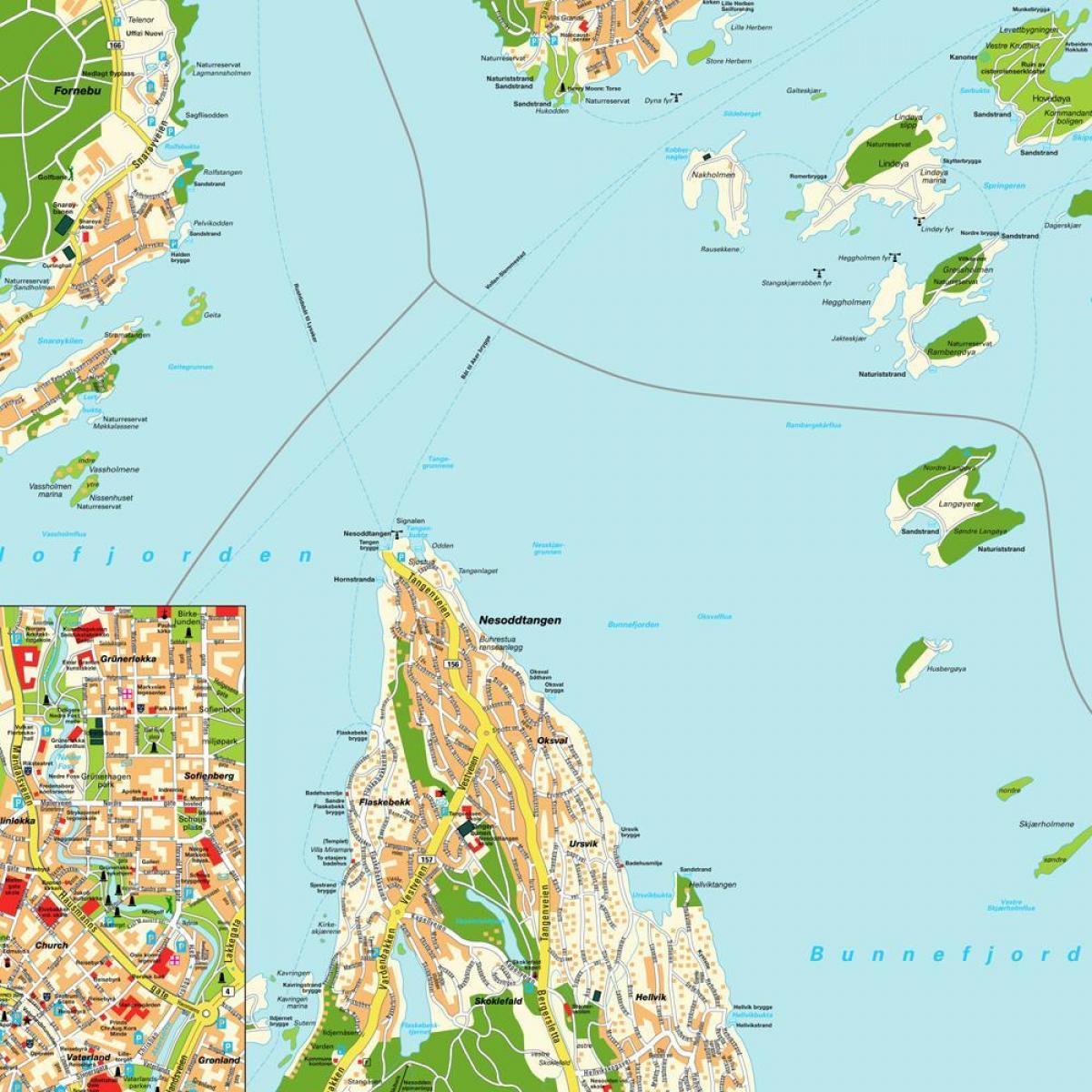 ოსლოში ნორვეგია რუკა მსოფლიო