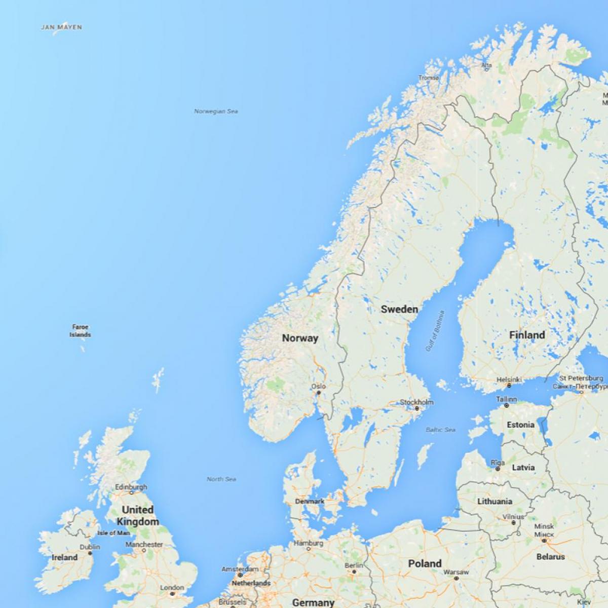 რუკა norge ნორვეგია