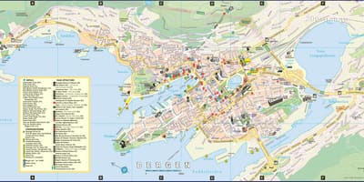 ქუჩის რუკა ბერგენი, ნორვეგია