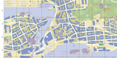 Alesund ნორვეგიის ქალაქში რუკა