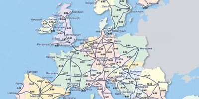 რუკა eurail ნორვეგია