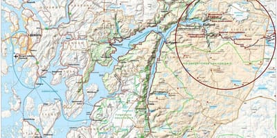 Hardangerfjord ნორვეგია რუკა