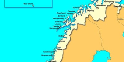 რუკა kristiansand ნორვეგიაში